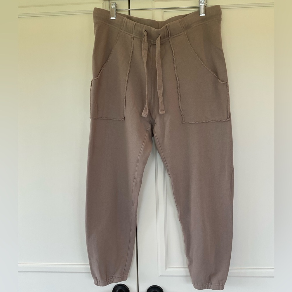 Frank & Eileen Eamon Triple Terry Jogger in Toasted, size M